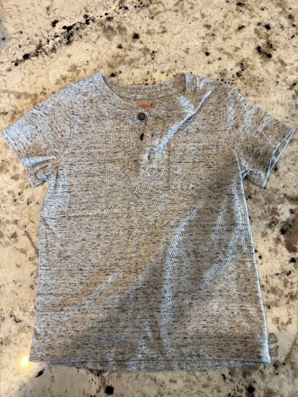 *GENTLY WORN* Boys' Cat & Jack Size 3T Short Sleeved Three Button Pocket Tee